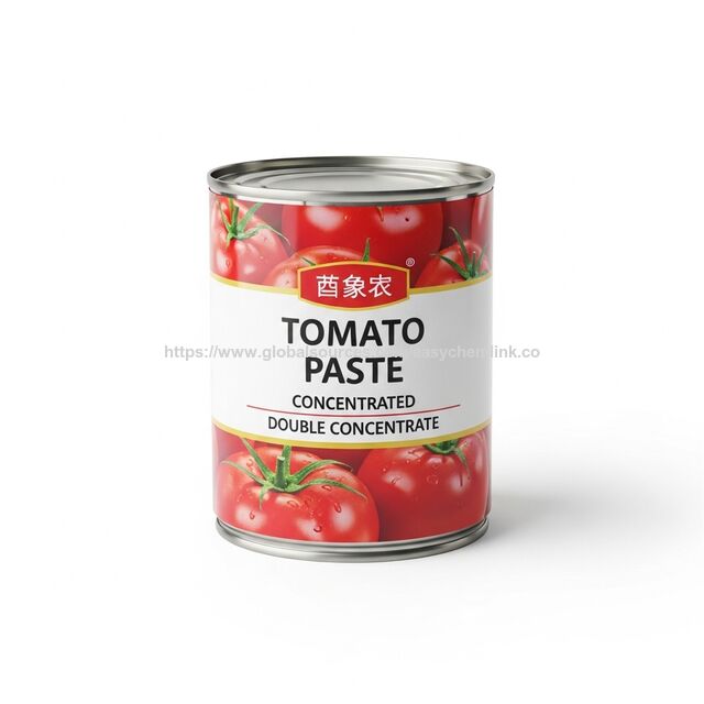 Pasta de Tomate Enlatada de Llenado Directo, Empaquetada con Tomates 100% Frescos Sin Adición de Sal, de Buena Calidad
