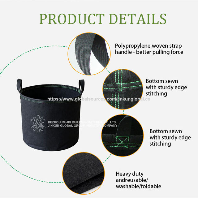 Wholesale Non-woven Grow Bags with Handles - Cost-Effective for Home Gardening & Agriculture