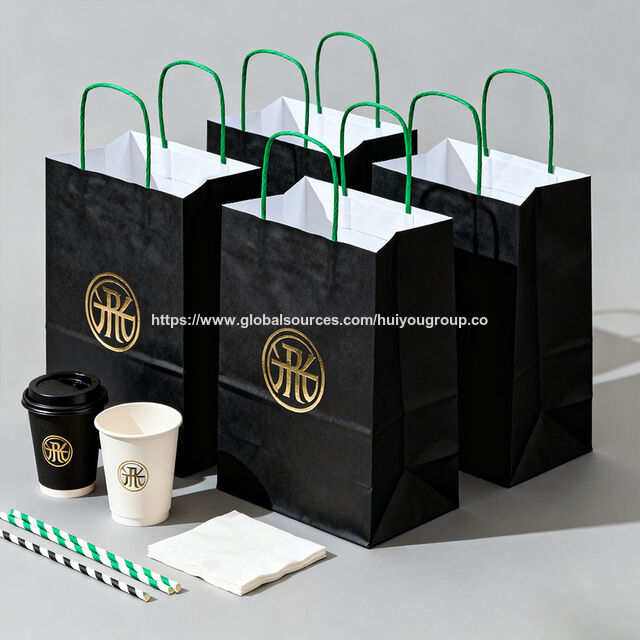 Bolsa de Papel Kraft Marrón de Alta Demanda para Compras y Regalos, con Logotipo Personalizado
