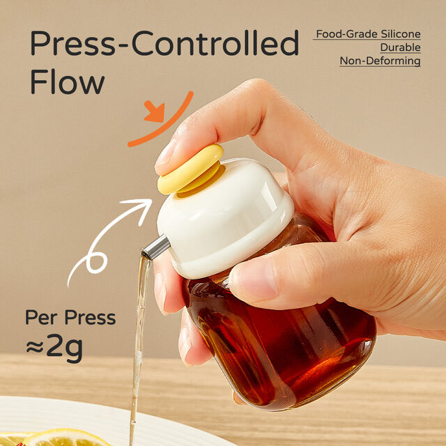 Klarer Olivenöl-Spender aus Glas, 100 ml, mit Ausgießer aus Edelstahl und ROHS-zertifiziertem, umweltfreundlichem Design für Sushi-Salat