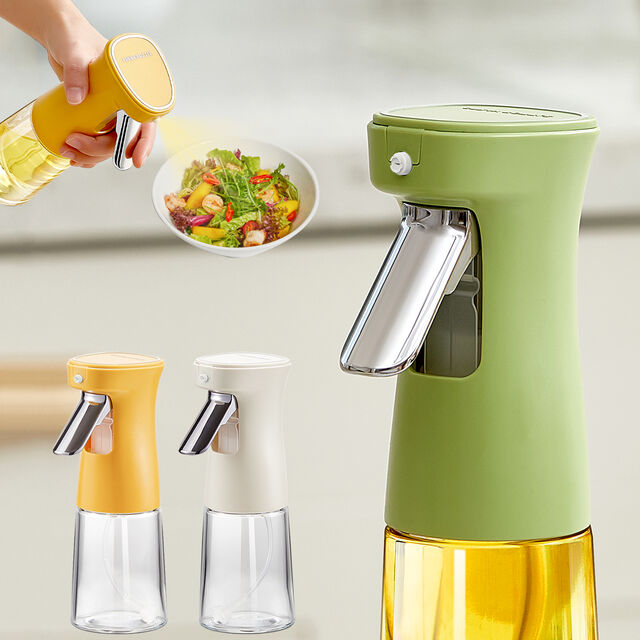 Multifunktionaler Öl- und Essigspender aus schwarzem Glas, 240 ml, wasserdicht und leicht zu reinigen, erfüllt die BSCI-Standards für die Küche