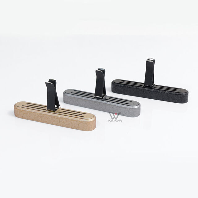 Ambientador de Coche de Madera Natural Recargable con Clip, Servicio OEM, Estilo Europeo, Clip de Aroma de Madera Sostenible para Coche