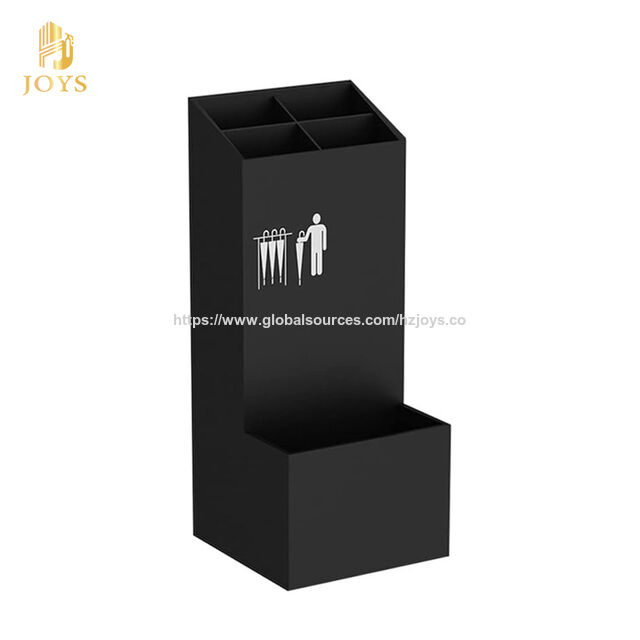 رف تخزين دلو مظلة لردهة الفندق، حامل مظلة معدني تجاري متين ذو سعة كبيرة for sale at factory direct price
