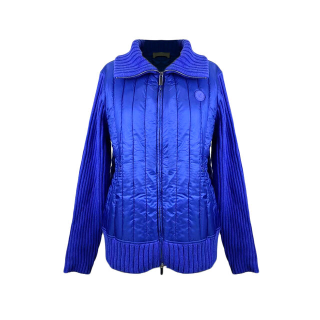 OEM Women's Fashion Casual Blue Overlapping stitch Lapel Padded Winter Jacket for Daily for sale at factory direct price