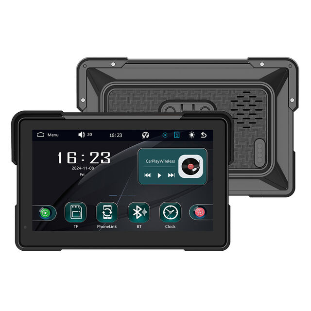 Maustor طراز خاص مقاوم للماء IP67 شاشة 7 بوصة HD IPS نظام تحديد المواقع العالمي (GPS) لاسلكي Android Auto محمول للدراجات النارية Carplay