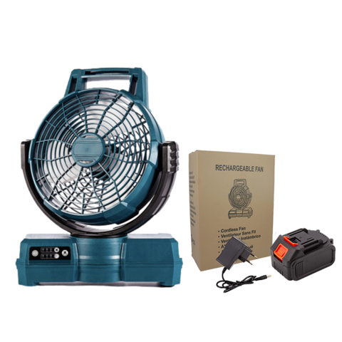 Ananke Tools Ventilateur électrique Li-ion DC AC à double usage, rechargeable pour la maison, la voiture, le camping en plein air, ventilateur électrique à trois vitesses