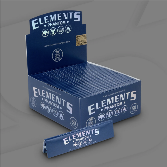 أوراق لف السجائر Elements PHANTOM حجم كينج سليم - 50 علبة لتجار الجملة for sale at factory direct price