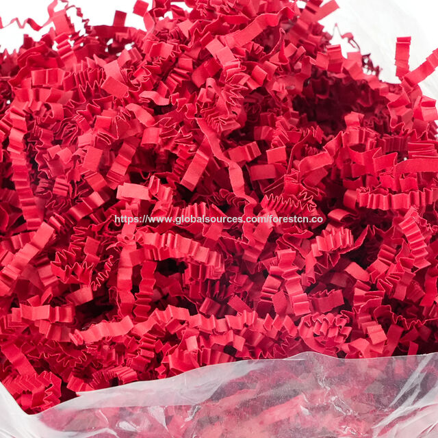 Crinkle Cut Paper Shred Filler For Gift Wrapping Shredded Raffia Filler Paper For Gift Box for sale at factory direct price