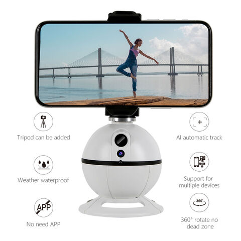 Handyhalterung mit Gesichtserkennung, 360-Grad-Drehung, automatische Gesichts- und Körperverfolgung for sale at factory direct price