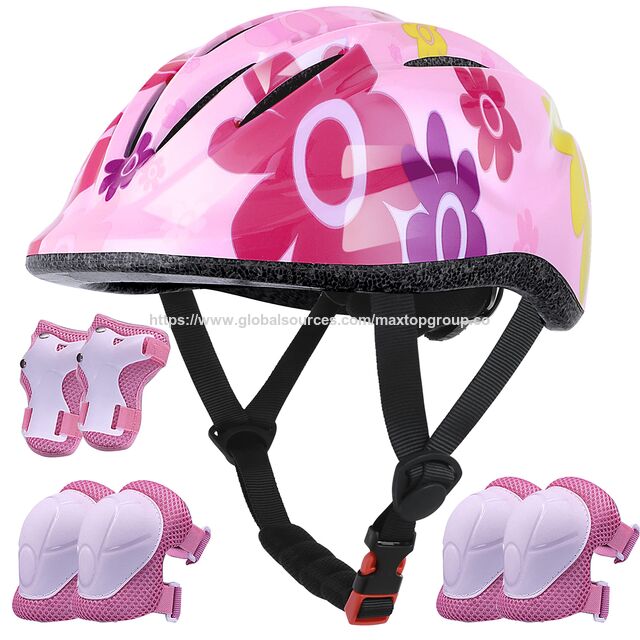 Suministro de fábrica Casco ajustable para niños Set de equipo de protección Rodilleras Coderas Muñequeras para bicicleta y scooter infantil for sale at factory direct price