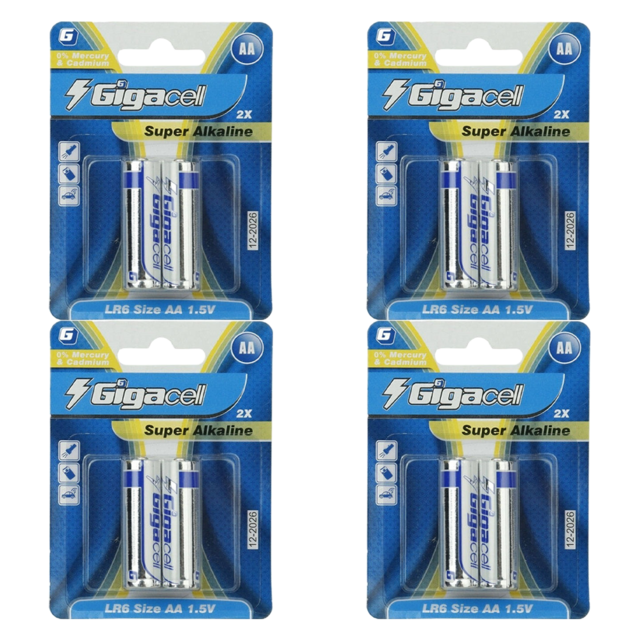 Pile Super Alcaline LR6 AA Taille 1.5V à Prix d'Usine - Pile Primaire pour Usage Quotidien et Fournitures d'Urgence