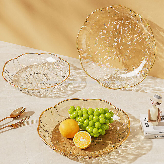 Bandeja Decorativa de Cristal de Lujo para Frutas, Dulces, Tartas, Aperitivos y Frutos Secos para Bodas y Fiestas en Salones for sale at factory direct price