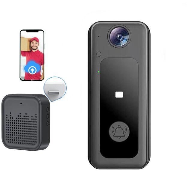 Intercomunicador de campainha visual de baixa potência com monitoramento por telefone celular, campainha inteligente Wi-Fi for sale at factory direct price