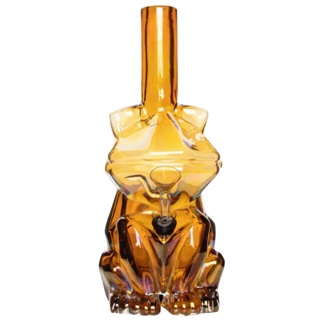 Pipa de agua de vidrio con rana electrochapada for sale at factory direct price