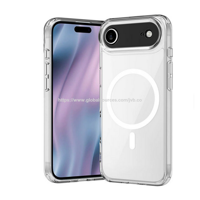 Coque de téléphone magnétique transparente Premium ultra-résistante aux chocs, mince, anti-jaunissement, anti-rayures et protection intégrale compatible avec le chargement sans fil for sale at factory direct price