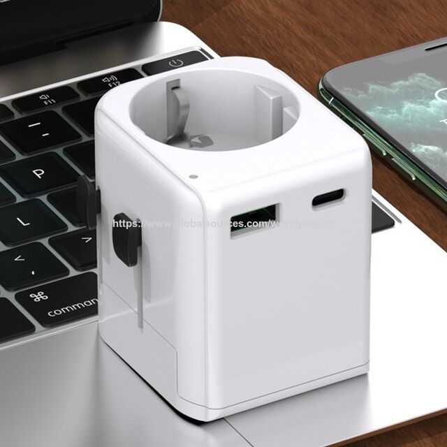 Enchufe de alimentación chino: Cargador USB-C PD de 35W, 4 enchufes regionales y certificaciones CE/FCC/ROHS for sale at factory direct price