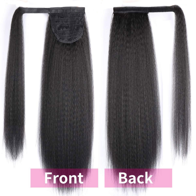 Vente en gros de queues de cheval synthétiques super longues à cordon de serrage - Extension de cheveux afro crépus (Fourniture en gros) for sale at factory direct price