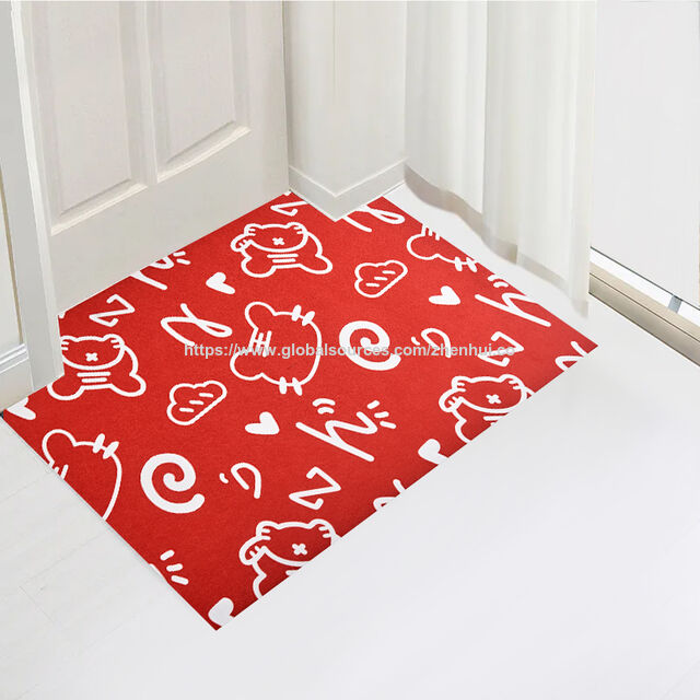 Tapete de entrada engrosado y sin lágrimas, tapete de piso, tapete de cocina, lavable, unión sin costuras, reutilizable for sale at factory direct price
