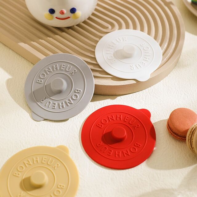 Nouveau Couvercle de Tasse en Silicone de Qualité Alimentaire Minimaliste Anti-Poussière et Anti-Fuite Couvercle de Tasse Multifonctionnel pour Tasses, Pots et Tasses en Céramique