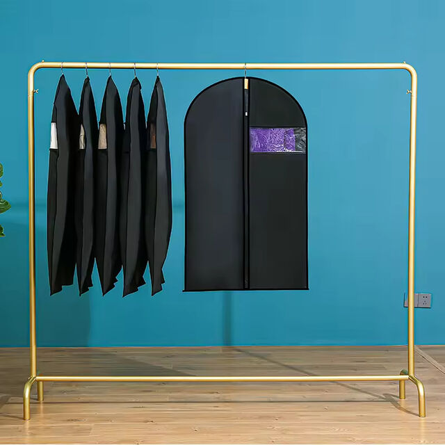 Housse de Vêtement Suspendue, Housses de Protection pour Vêtements, Sacs à Costume en Plastique avec Fenêtre Transparente