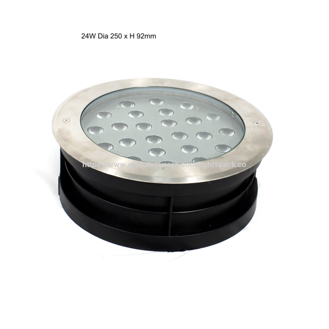 أضواء أرضية LED RGB غائرة مقاومة للماء IP67 للاستخدام الخارجي، إضاءة حدائق تحت الأرض، إضاءة المناظر الطبيعية، هيكل فولاذي، 2 واط، 40 واط، 60 واط for sale at factory direct price