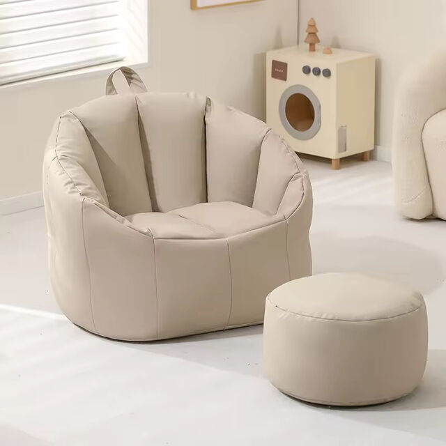 Sitzsack-Sofa im italienischen Stil, direkt ab Werk im Großhandel, weißer, wasserdichter Stoff, minimalistisches Design für Wohnzimmer oder Kinder for sale at factory direct price