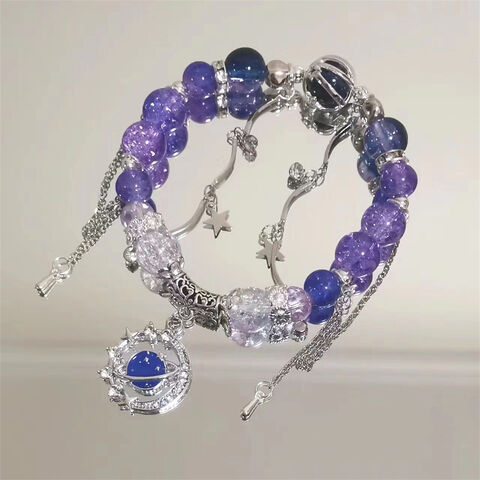 Pulseras de cuentas personalizadas al por mayor, pulseras de vidrio