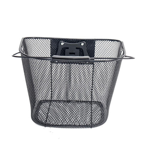 Panier de vélo en métal bon marché, pièces de panier de vélo personnalisées