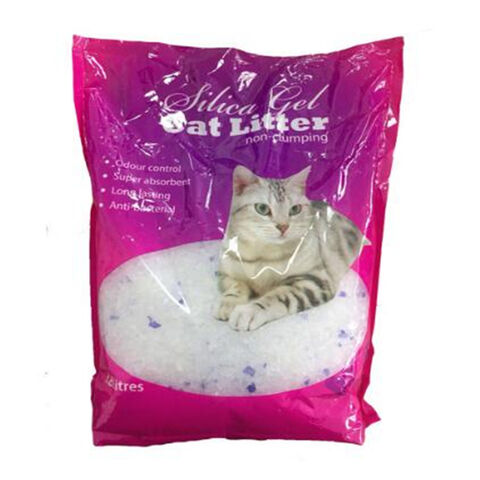 رمل سيليكا جل للقطط، الأكثر مبيعًا، يمنع الروائح الكريهة for sale at factory direct price
