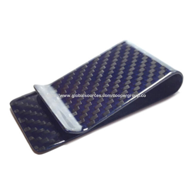 مشبك بطاقات عمل من ألياف الكربون 100% لامع للبيع بالجملة for sale at factory direct price