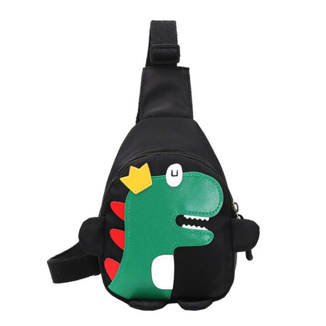 Bolso de hombro infantil al por mayor, bolso de pecho informal para niños a la moda, lindo bolso de mensajero de lona con diseño de dibujos animados para niño y niña