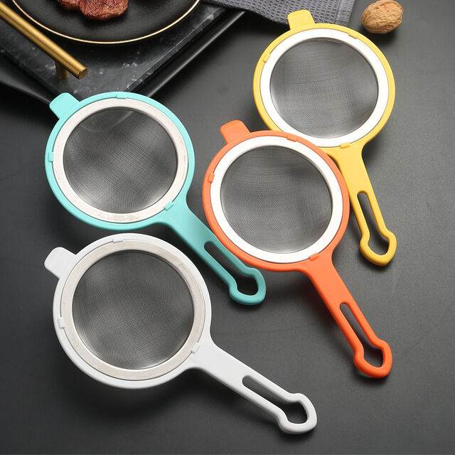 Novo coador de filtro de orelha de aço inoxidável 304, colher doméstica para leite de soja, suco, resíduos, coador superfino para cozinha for sale at factory direct price