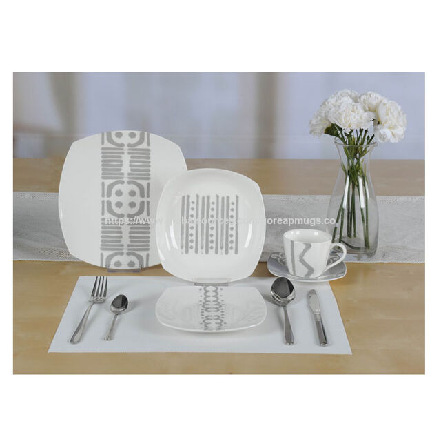 Porzellan-Keramik-Geschirr-Set mit Schüsseln, Tellern und Platten, inklusive Suppenteller, Hüte, Salatteller und Speiseteller für Geschirrsets für Zuhause for sale at factory direct price