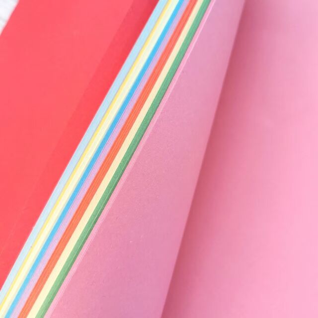 Kertas Karton Warna Ukuran A4 70g 80g Berkualitas Tinggi, 20 Lembar dengan Warna Pastel dan Cerah untuk Kerajinan Tangan, Lapisan Ganda di Kedua Sisi