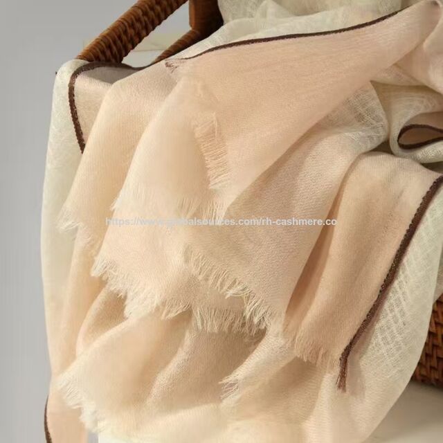 Prix usine mérinos laine cachemire carreaux écharpe châle en laine