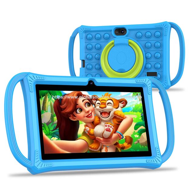 Tablet PC infantil de 7 polegadas com 32 GB de armazenamento, design resistente a quedas e Android 13 para entretenimento educacional for sale at factory direct price