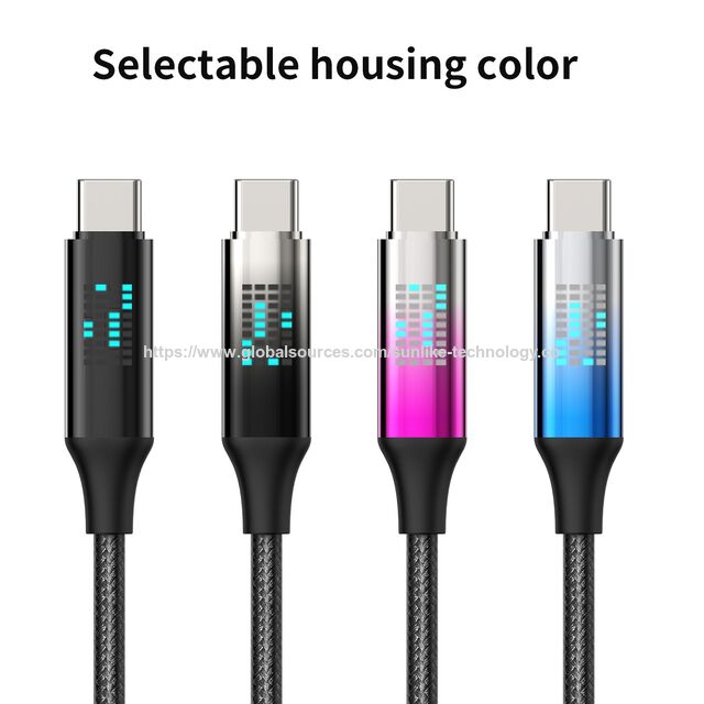 ODMOEM LED Running Cable, USB 2.0, PD 240W,100W, 60W MAX, Running lights flash, making daily charging more entertaining, for sale at factory direct price