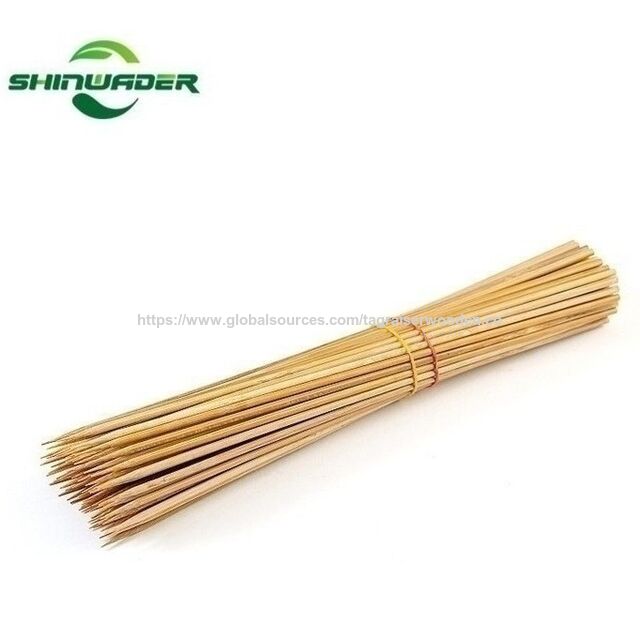 Espetos para churrasco 100% naturais, ecológicos, descartáveis, com logotipo personalizado, atacado direto da fábrica e de alta qualidade for sale at factory direct price