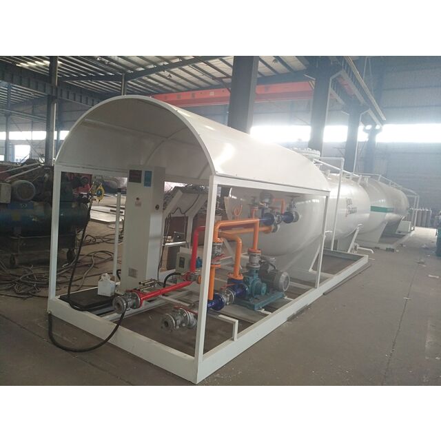 Zuverlässige, skidmontierte 10-Kubikmeter-5-Tonnen-LPG-Gasabfüllanlage LPG-Tankfüllstation für Gasflaschen for sale at factory direct price