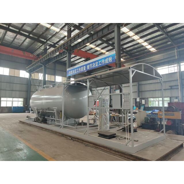 Planta de llenado de gas GLP fiable de 50 metros cúbicos y 20 toneladas, montada sobre patines, estación de servicio de tanques de GLP para cilindros de gas for sale at factory direct price