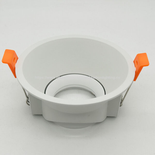 ISO-zertifiziertes MR16 GU10 Lampenhalter-Kit 90mm Ausschnitt Schmale Blende Spotlight-Blende Tiefe Blendschutz Verstellbarer Winkel Lichtbecherhalterung for sale at factory direct price