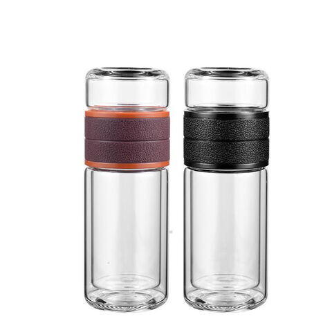 Doppelwandige Premium-Glas-Teeflasche mit Filter, BPA-frei, individuell anpassbar - Direkt vom Hersteller for sale at factory direct price