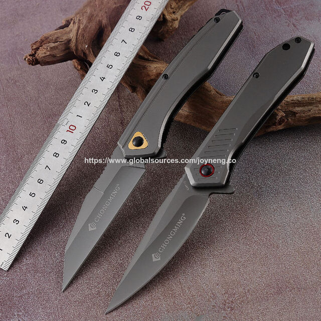 Couteau de poche EDC pliant tactique de camping et de survie en plein air personnalisé en gros avec lame en acier inoxydable 3CR13, vente chaude