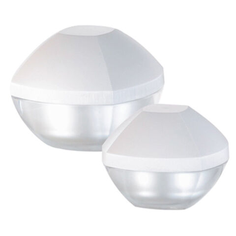 Pot de crème cosmétique en PMMA en vente chaude, disponible en différentes couleurs FOURNISSEUR OEM 2024