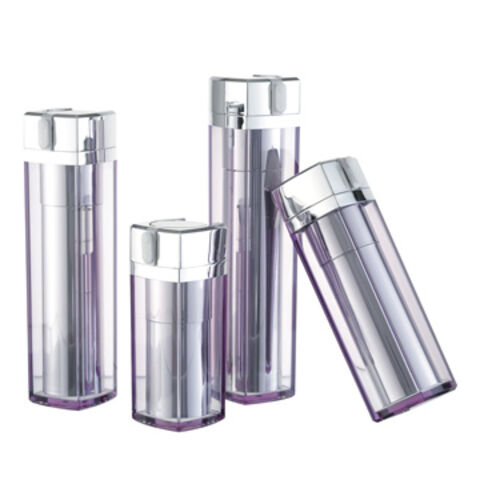 Flacons Cosmétiques Airless en Plastique, Disponibles en Différentes Couleurs, USINE