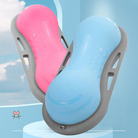 Demi-ballon d'équilibre de yoga sportif en forme de cacahuète, adapté à l'exercice, à la salle de sport, au Pilates, ballon d'équilibre pour femmes enceintes for sale at factory direct price