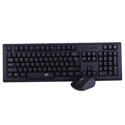 Teclado y ratón ópticos inalámbricos de escritorio del fabricante con función de ahorro de energía multietapa for sale at factory direct price