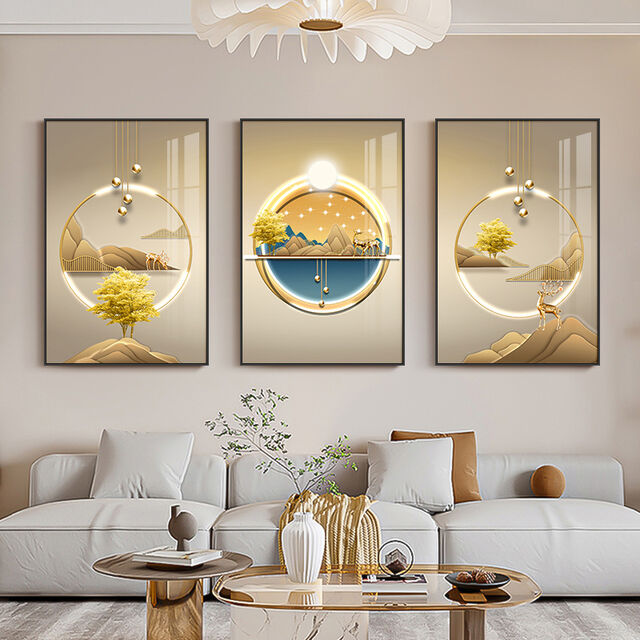 Nordische moderne minimalistische Wandkunst Wohnzimmer Sofa Hintergrund dekoratives Gemälde Esszimmer Schlafzimmer Wandbild Poster for sale at factory direct price