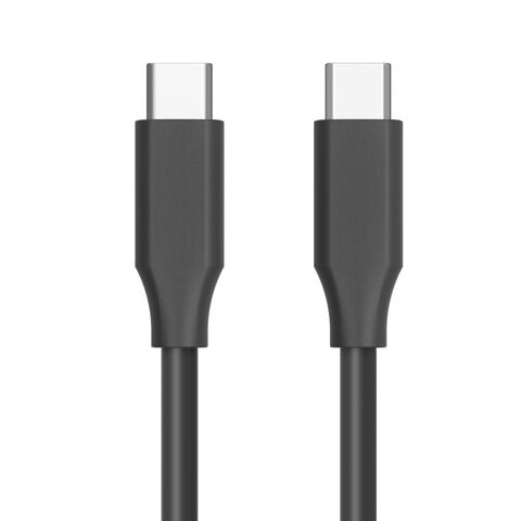 PUJIMAX Câble USB-C vers USB-C 100W 4K 60Hz avec Chipset E-Mark Mâle à Mâle Câble USB 3.1 Transmission Rapide Câble USB C