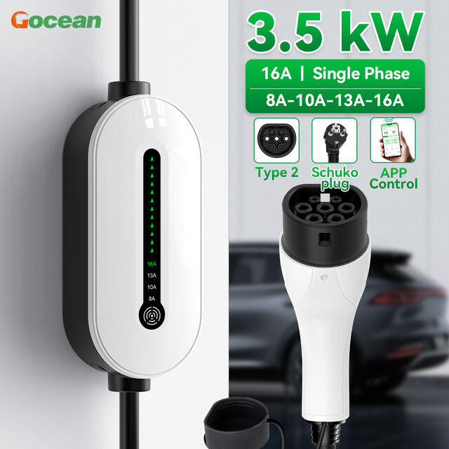 Gocean Bester Preis Ip 66 8a 10a 13a 16a Einstellbares tragbares Ev-Ladegerät Einstellbares tragbares Ev-Ladegerät Ladegerät für Elektroautos